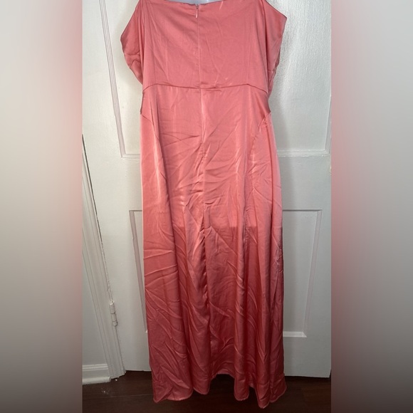 One One Six Nordstrom Pink Spaghetti Adjustable Strap Maxi Dress - Picture 8 of 8